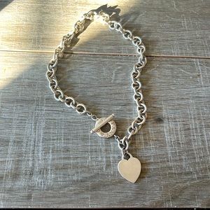 Tiffany & Co Toggle Heart Pendant Necklace